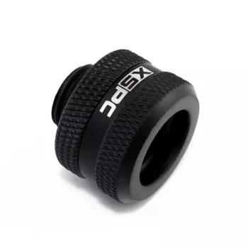 XSPC Connector G1/4 auf 14 mm Hardtube, schwarz matt - 8 Stück