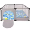 Extralink Kids Playpen, Dry Pool Spielplatz für Kinder, faltbar 126x126cm Bällebad k-458