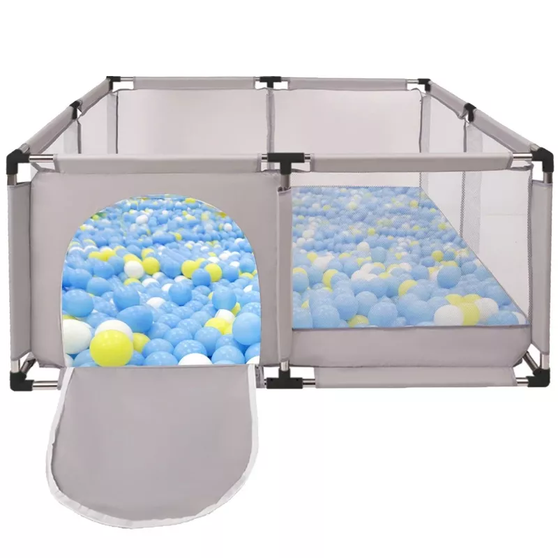 Extralink Kids Playpen, Dry Pool Spielplatz für Kinder, faltbar 126x126cm Bällebad k-458
