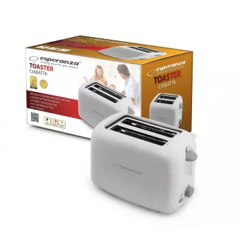 Esperanza EKT002 Caprese 2 Scheiben 600 W Weiß