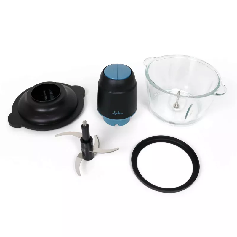 Elektrischer Zerkleinerer JATA JEPC1250 1,5L 400W Schwarz Transparent