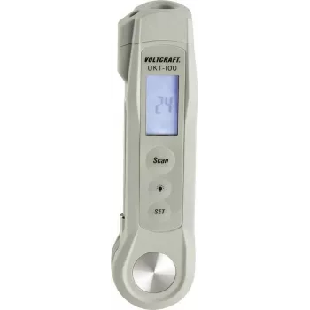 VOLTCRAFT Einstichthermometer UKT-100 Messbereich Temperatur -40 bis 280 °C LED-Taschenlampe, kontaktlose IR-Messung (UKT-100)