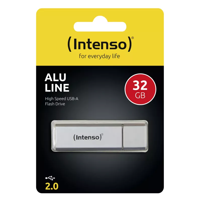 MEMORY DRIVE FLASH USB2 32GB/SILVER 3521482 INTENSO