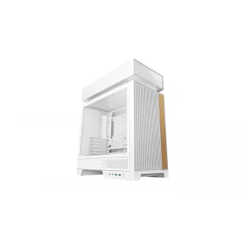 PC-Gehäuse DeepCool CL660 WH Weiß — ATX/Micro-ATX/Mini-ITX, gehärtetes Glas, unterstützt ATX/PS2/SFX/SFX‑L Netzteile