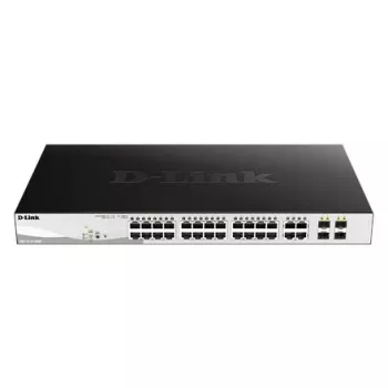 D-Link DGS-1210-28MP/E Netzwerk-Switch Managed L2 Gigabit Ethernet (10/100/1000) Power over Ethernet (PoE) 1U Schwarz, Grau