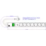 Steckdosenleiste Bachmann 800.3934 19Z 1HE mit 7x CEE 7/3-Steckdosen