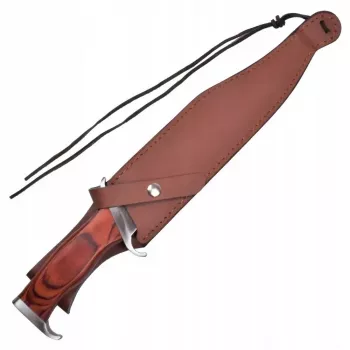 Feststehendes Überlebensmesser Cinema Classic CC-H3 Rambo III 425 mm, Stahlklinge, Codura-Griff, Lederscheide