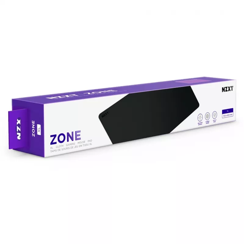 NZXT Zone Maus Pad XL 750x400mm Schwarz MM-XLGSP-BK retail
