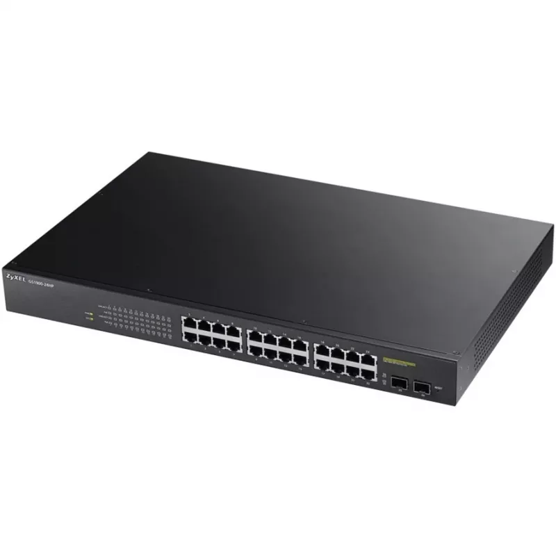 Zyxel GS1900-24HP Managed Gigabit Ethernet (10/100/1000) 1U Schwarz
