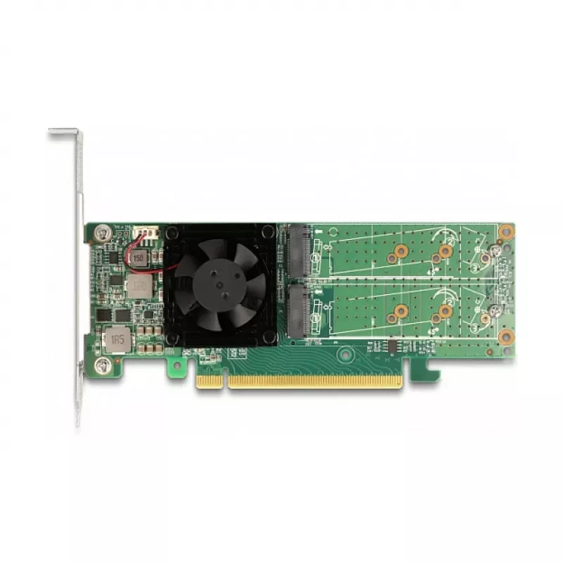 DeLOCK PCI Express x16 Karte auf 4 x interne NVMe M.2 Key M – Low-Profile-Formfaktor