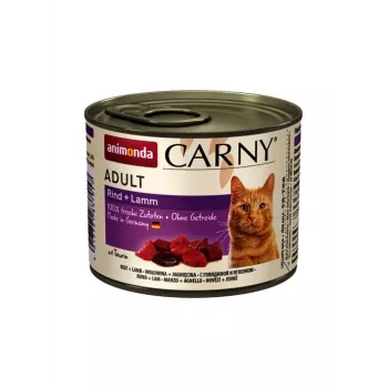 Nassfutter für Katzen animonda Carny 200 g Dose, Lamm & Rind, adult, 6er-Pack