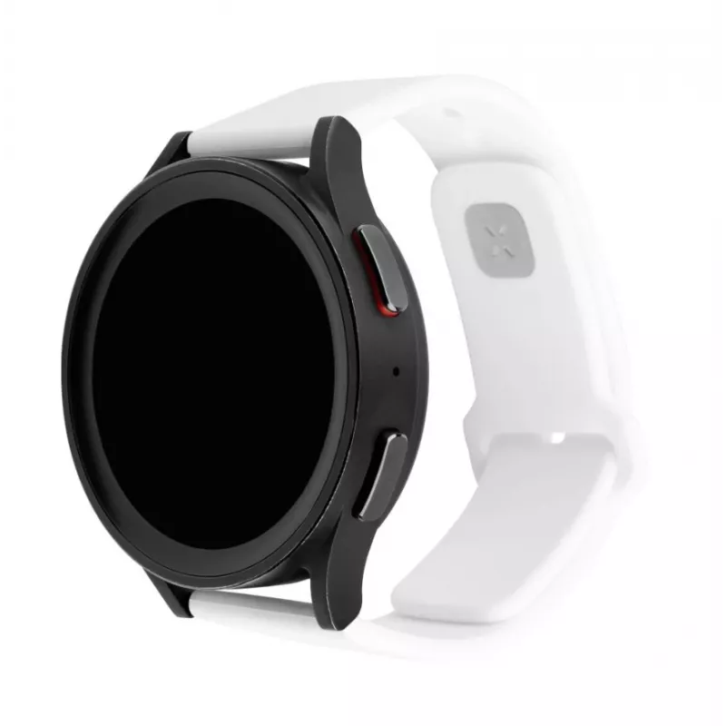 Fixed | Sporty Strap Set mit Schnellverschluss 22 mm für Smartwatch | 160-235 mm | Weiß | Silikon