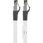 Goobay CAT 8.1 Patchkabel, S/FTP (PiMF), Weiß, 15 m - LSZH halogenfrei, Kupfer AWG 24 (55130)