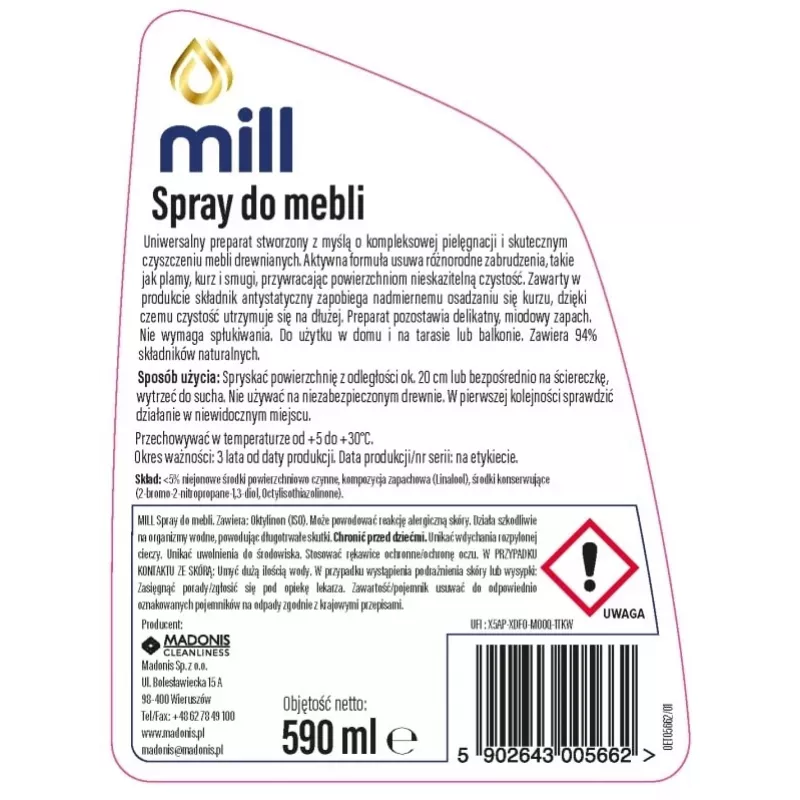 MILL Clean Möbelspray 590 ml
