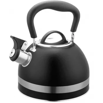 Wasserkocher Maestro MR-1336 1,8 L, Edelstahlgehäuse, schwarzer kühler Griff