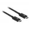Thunderbolt-Kabel DeLOCK 84845 1 m 20 Gbit/s Schwarz
