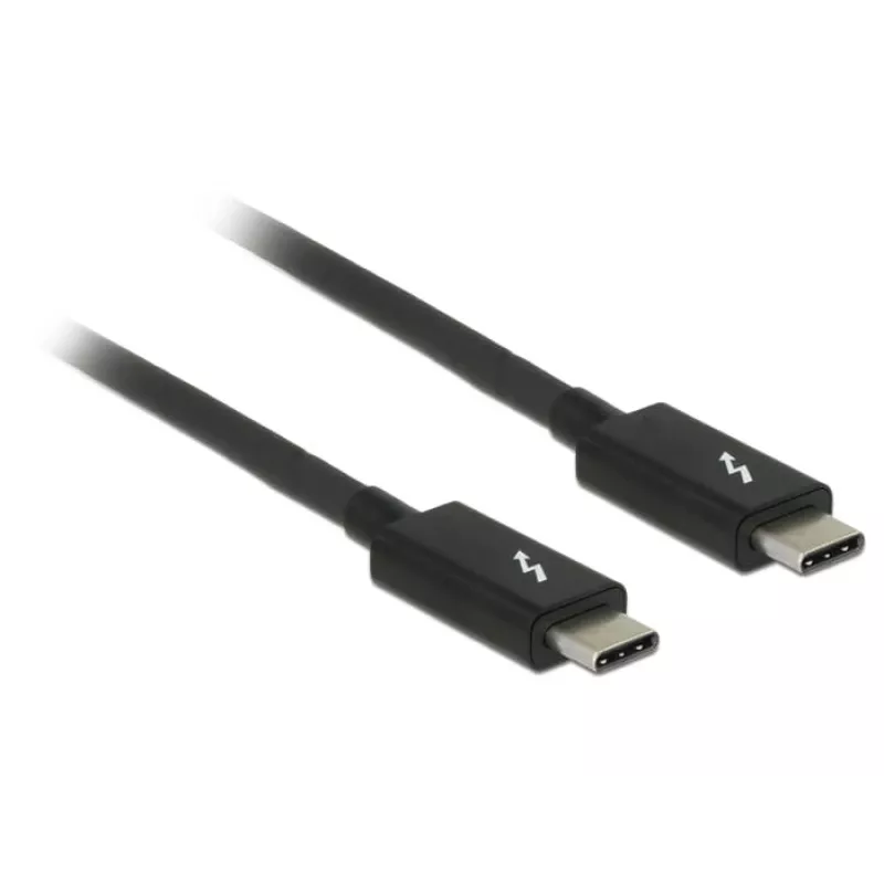 Thunderbolt-Kabel DeLOCK 84845 1 m 20 Gbit/s Schwarz