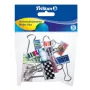 Dokumentenclip Pelikan 700306 Metall sortierte Farben 12 Stück