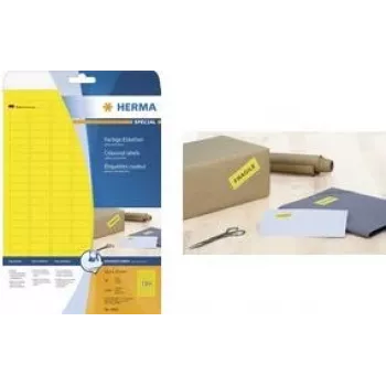 Selbstklebendes Druckeretikett HERMA Coloured Labels A4 70x37 mm grün Papier matt 480 Stück