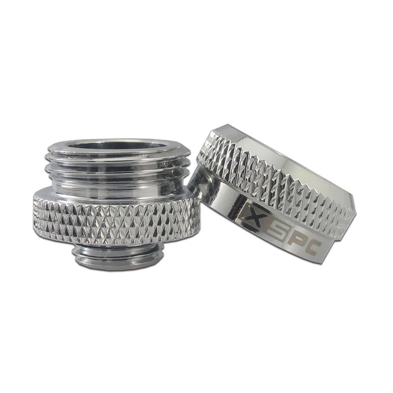 XSPC Connector G1/4 auf 14mm Hardtube, chrom - 8 Stück
