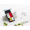Smartphone-Hülle iKins für iPhone 11 Pro Mondrian schwarz — Schutzcover, Hartschale, präzise Aussparungen