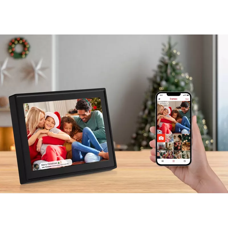 Digitaler Bilderrahmen SENCOR SDF1092B 10,1 Zoll Touchscreen IPS 1280×800 WLAN 4,6 GB MicroSD wandmontierbar