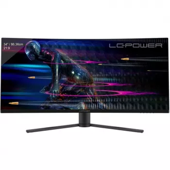 LC-Power LC-M34-UWQHD-165-C Computerbildschirm 86,4 cm (34) 3440 x 1440 Pixel UltraWide Quad HD Schwarz - Rot (LC-M34-UWQHD-165-C)