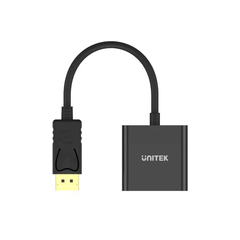 UNITEK Y-5118E DisplayPort-auf-VGA-Adapter Schwarz Stecker