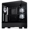 PHANTEKS XT View Matrix PC-Gehäuse, Midi-Tower, E-ATX, Temperiertes Glas, Matrix LED - schwarz (PH-XT523VM1_DBK01)