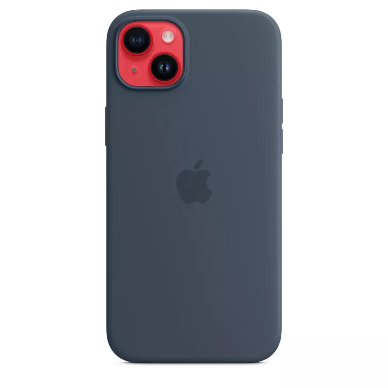 Silicone Case Cover Apple iPhone 14 Plus MagSafe Storm Blue