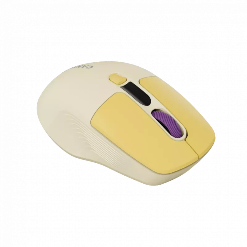 Canyon MW-26 – 2in1 kabellose optische Maus Bluetooth / 2,4 GHz – leise – 6 Tasten – 800/1200