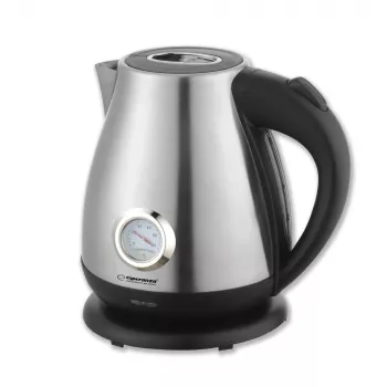 Wasserkocher ESPERANZA EKK029 — 1,7 L, 2200 W, Edelstahl und schwarz Kunststoff
