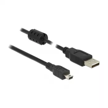 USB-Kabel DeLOCK 84912 USB 2.0 1 m USB A Mini-USB B Schwarz