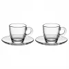 Kaffee-Moka-Kannen-Set BIALETTI Moka-Tassen Set Glass ISTITUZIONALE 2 Tassen