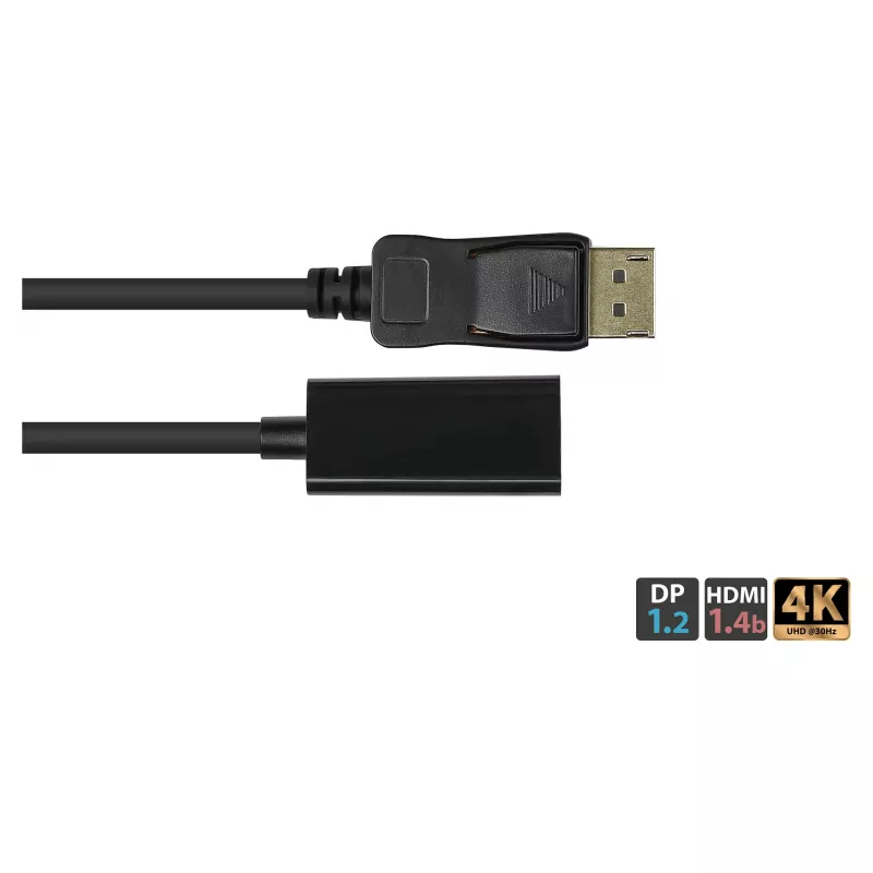 Good Connections Adapter DisplayPort 1.2 St auf HDMI 1.4b Bu 4K @30Hz ca. 20cm