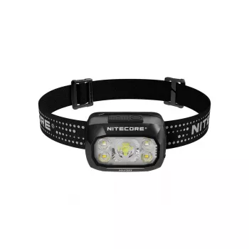 Stirnlampe Nitecore NU30 — kompakte, tragbare LED-Stirnlampe, bis zu 500 Lumen, mehrere Leistungsstufen, Rotlichtmodus