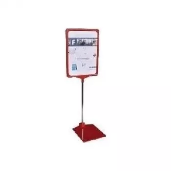 Displayständer Franken PSM A3 01 Metallfuß für A3-Dokumente, rot