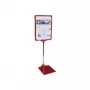 Displayständer Franken PSM A3 01 Metallfuß für A3-Dokumente, rot