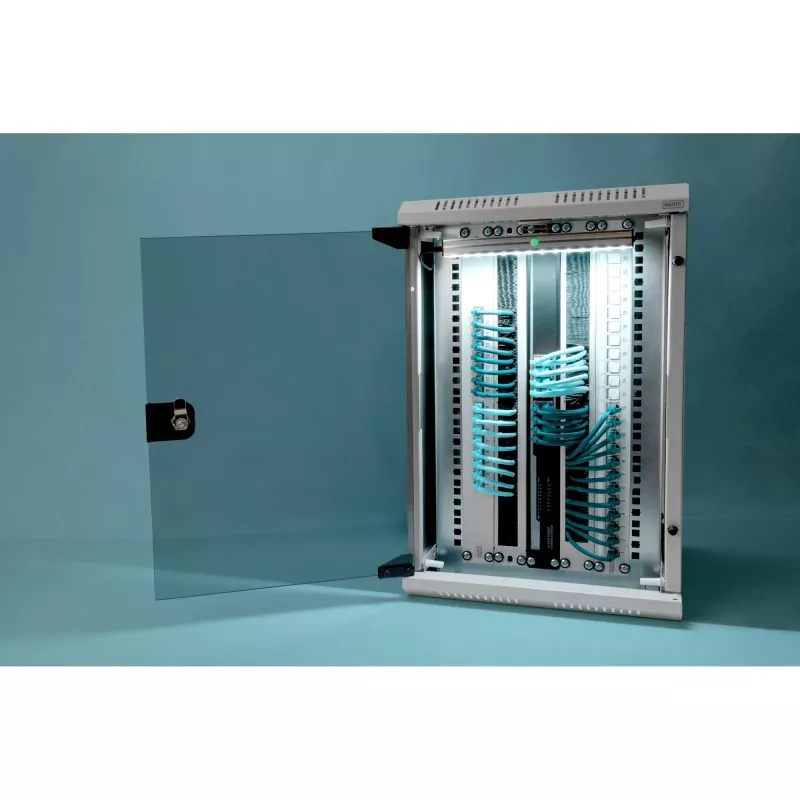 Digitus DN-1019 - Schrank - Netzwerkschrank - Grau, RAL 7035 - 10U - 25.4/48.3 cm (10/19)