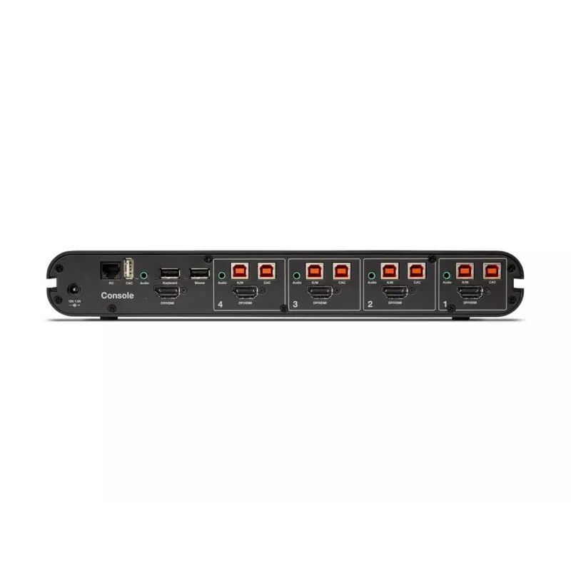 Belkin 4P Sngl Head DP/HDMI to DP/HDMI Video Secure DT Kvm Switch PP4.0 (F1DN104KVM-UN-4)