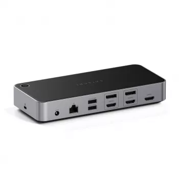 Satechi Triple 4K Display Wired Dock Schwarz Silber 4K Ultra HD 60 Hz