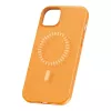 Magnetische Handyhülle für iPhone 15 Plus Baseus Fauxther Serie (Orange)