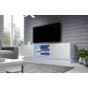 Cama TV-Schrank QIU 200 MDF weiß glänzend/weiß glänzend