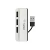 Belkin USB 2.0 4-Port Travel Hub, Silber, F4U021bt