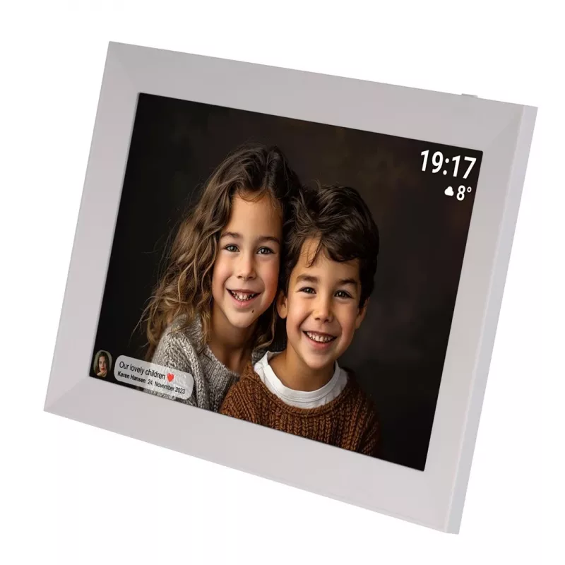 Denver PFF-1012 digitaler Bilderrahmen Weiß 25,6 cm (10.1) Touchscreen Wi-Fi