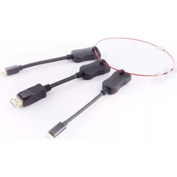 Adapter-Set ShiverPeaks 10-01020 – HDMI-A auf DisplayPort / Mini / USB-C Adapter