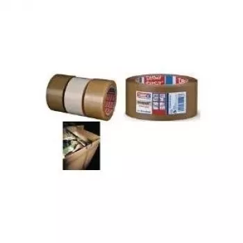 Tesa 4124 Transparentes PVC-Klebeband 66 m 50 mm
