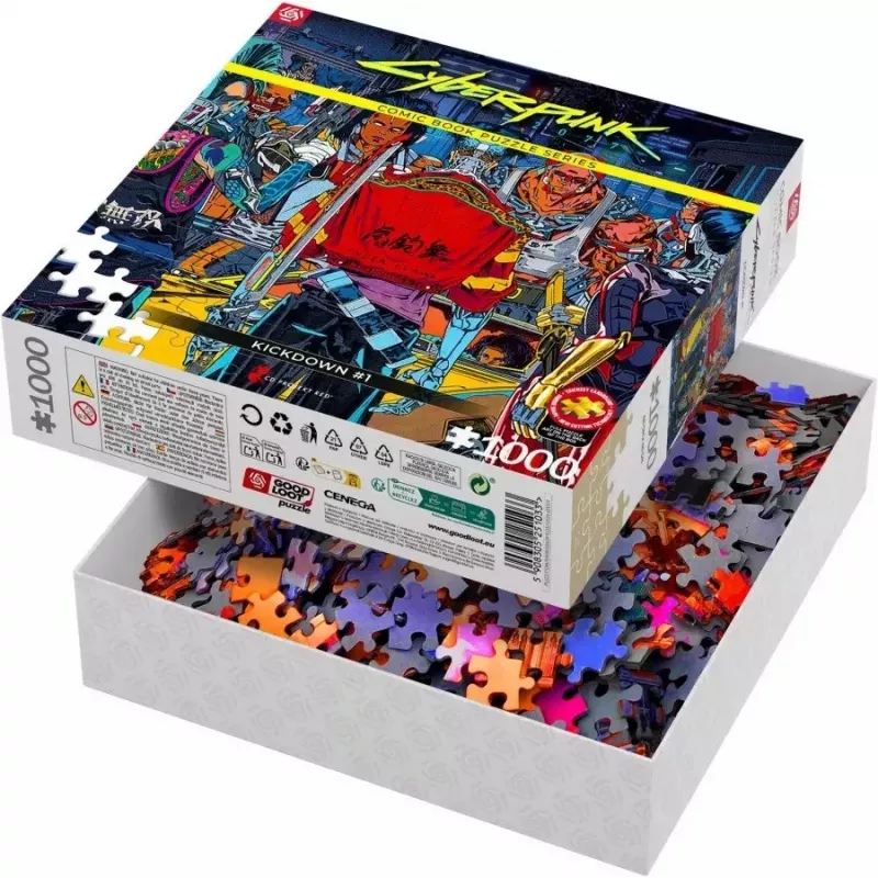 Good Loot Comic Book Puzzle: Cyberpunk 2077 Kickdown, 1000 Teile
