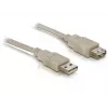 USB 2.0 Verlängerungskabel DeLOCK 82240 3m Grau