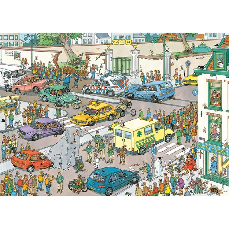Jumbo Jan van Haasteren Jumbo geht einkaufen 1000 Teile Puzzle (20028)